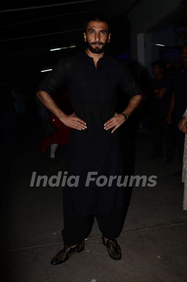 Ranveer Singh at Special Screening of Bajirao Mastani