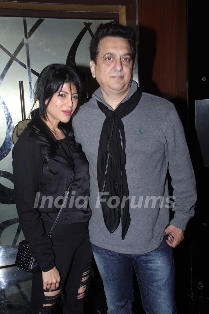 Sajid Nadiadwala with wife Wardha Khan at Special Screening of Bajirao Mastani