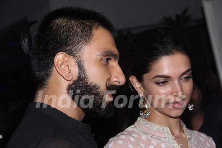 Ranveer and Deepika at Special Screening of Bajirao Mastani