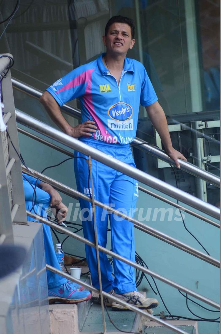Kabir Sadana at Mumbai Heroes Corporate Cricket Match