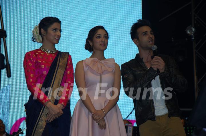 Yami Gautam, Pulkit Samrat and Divya Khosla at Song Launch of 'Sanam Re'