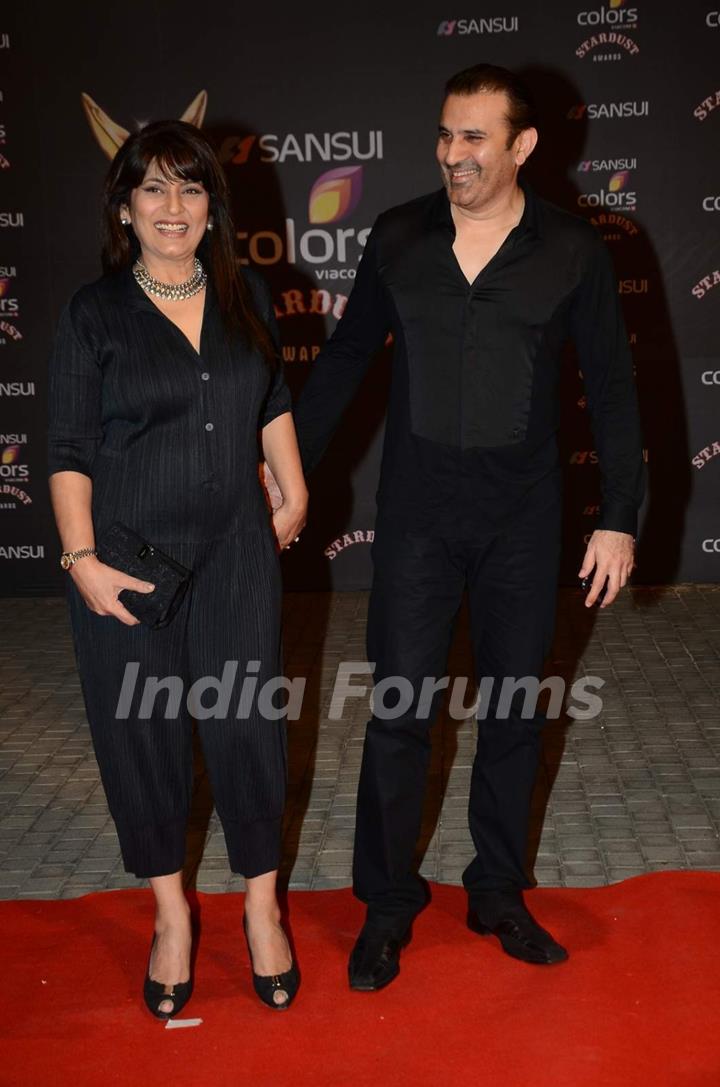 Archana Puran Singh and Parmeet Sethi at Stardust Awards