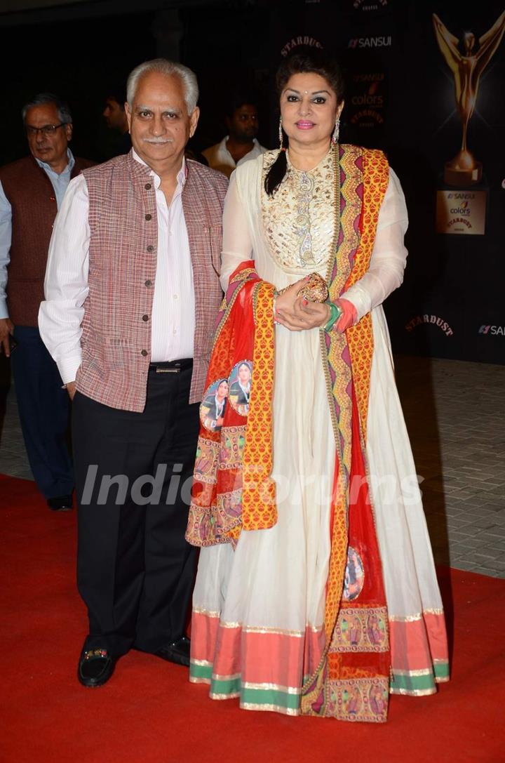 Ramesh Sippy and Kiran Juneja at Stardust Awards