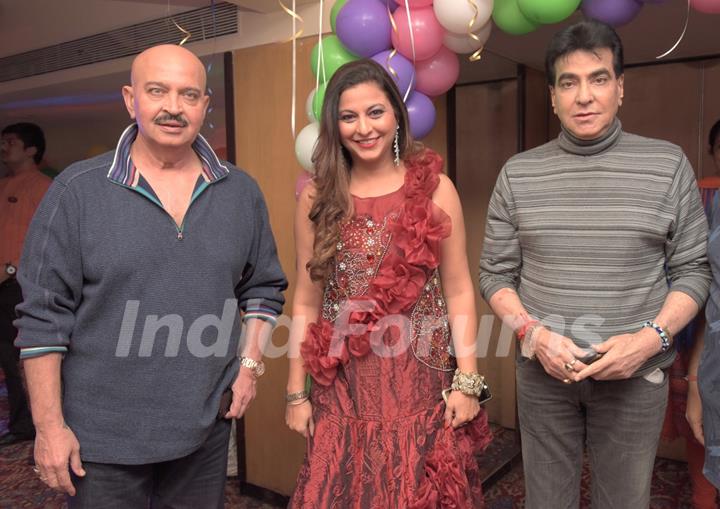 Raesh Roshan and Jeetendra at Gurpreet Kaur Chadha's Birthday Bash