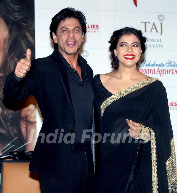 Kajol and Shah Rukh Khan for Promotions of 'Dilwale' at Kolkata