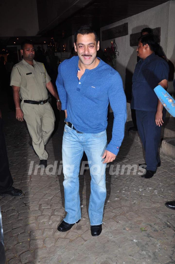 Salman Khan at Anil Kapoor's Birthday Bash