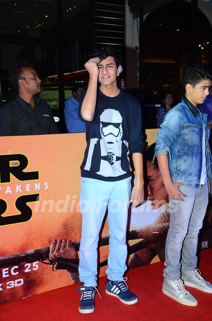 Saif Ali Khan's Son Ibrahim Ali Khan at Premiere of 'Star Wars: The Force Awakens'