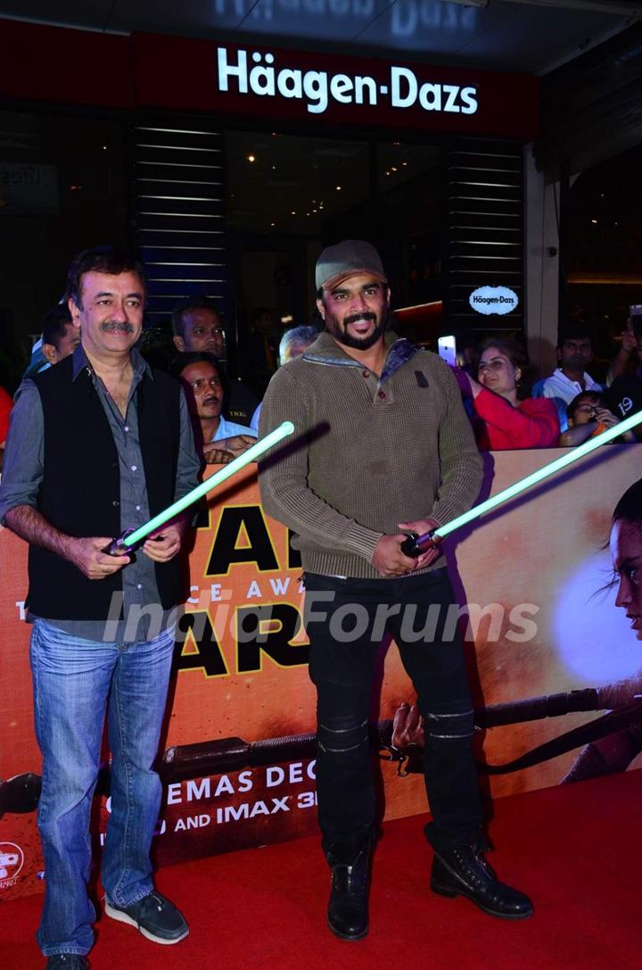 Rajkumar Hirani and R. MAdhavan at Premiere of 'Star Wars: The Force Awakens'