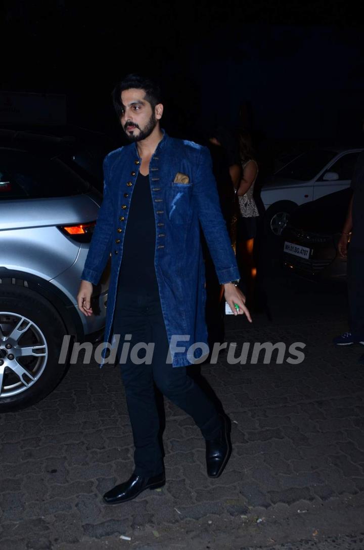 Zayed Khan was snapped at Jackky Bhagnani's Birthday Bash