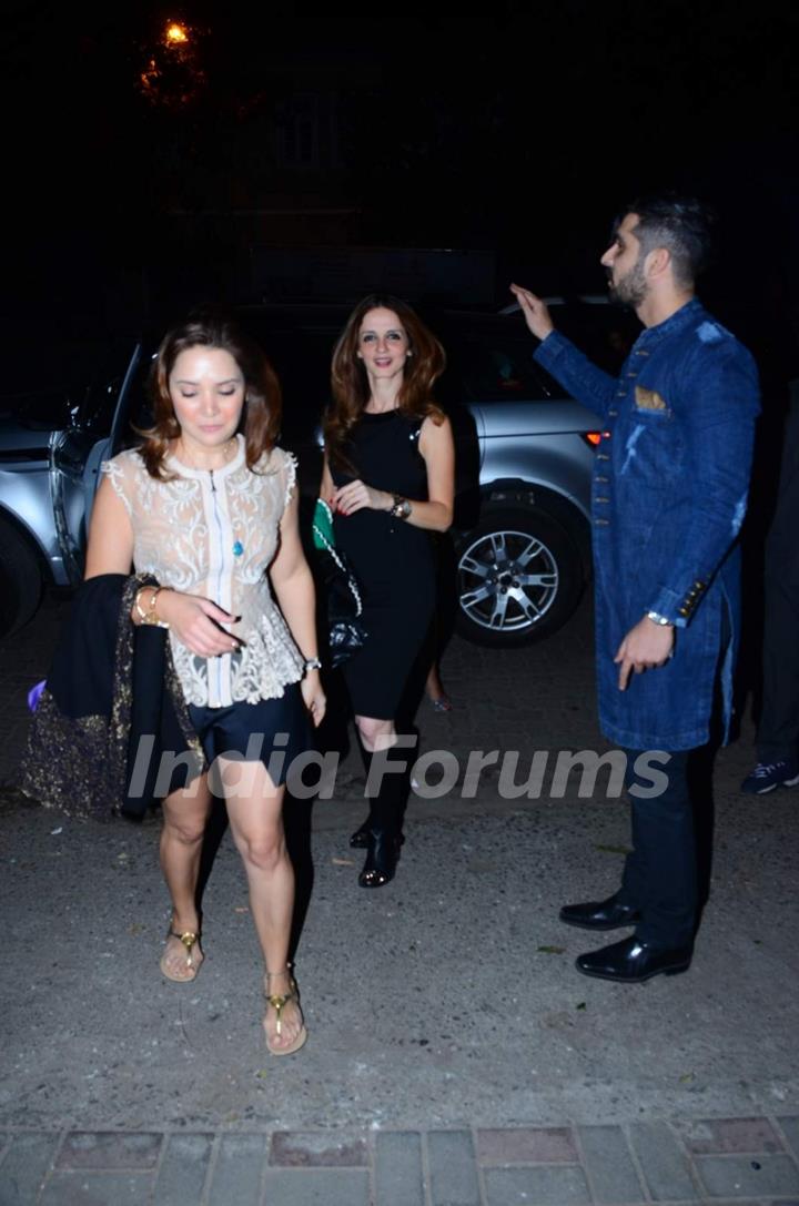 Zayed Khan and Suzanne Khan were snapped at Jackky Bhagnani's Birthday Bash