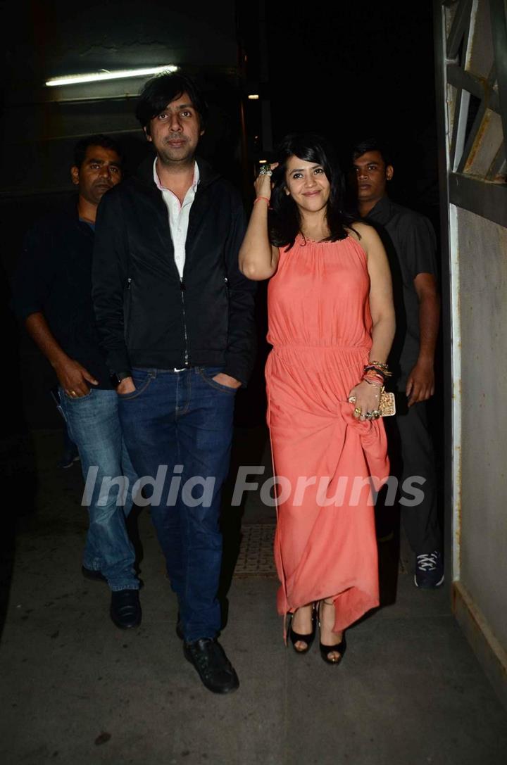 Ekta Kapoor was snapped at Jackky Bhagnani's Birthday Bash