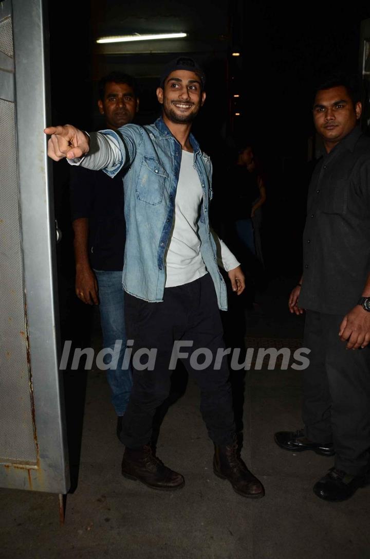 Prateik Babbar was snapped at Jackky Bhagnani's Birthday Bash