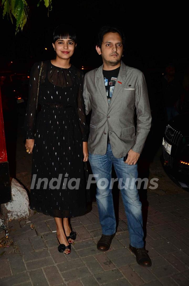 Vishesh Bhatt with wife at Jackky Bhagnani's Birthday Bash