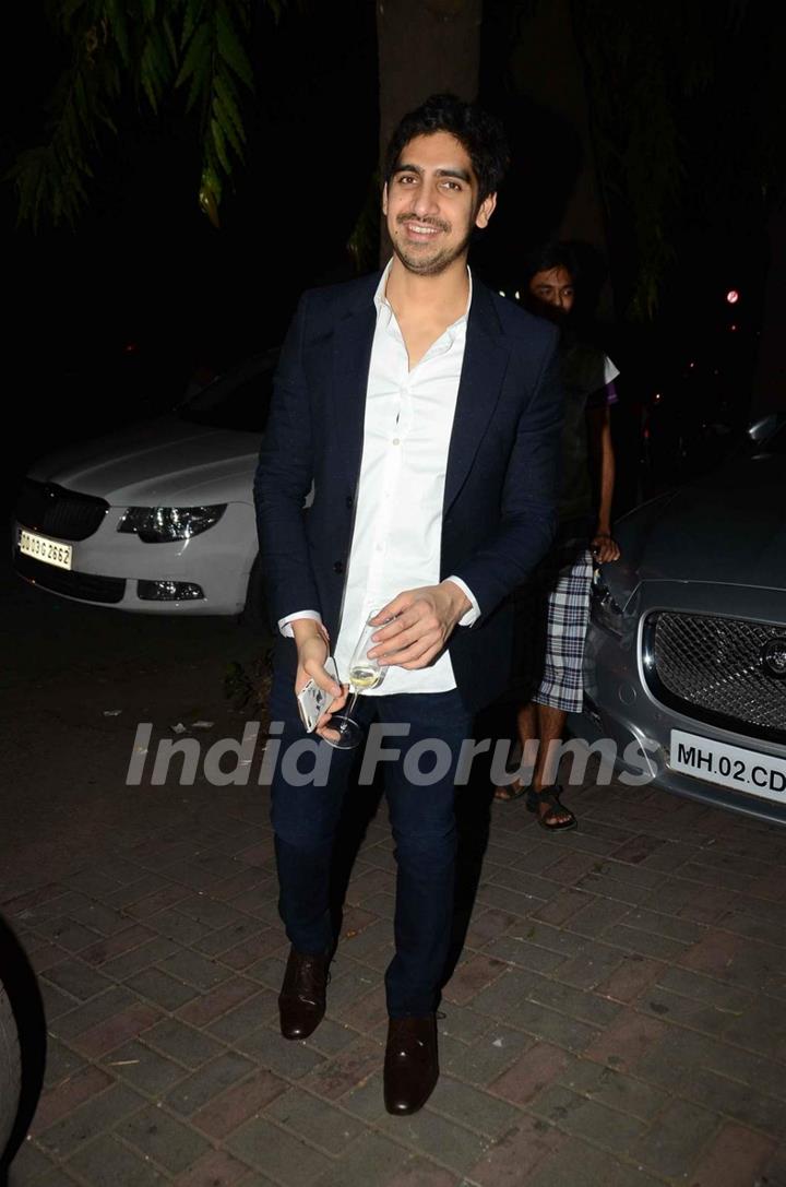 Ayan Mukerji poses for the media at Jackky Bhagnani's Birthday Bash