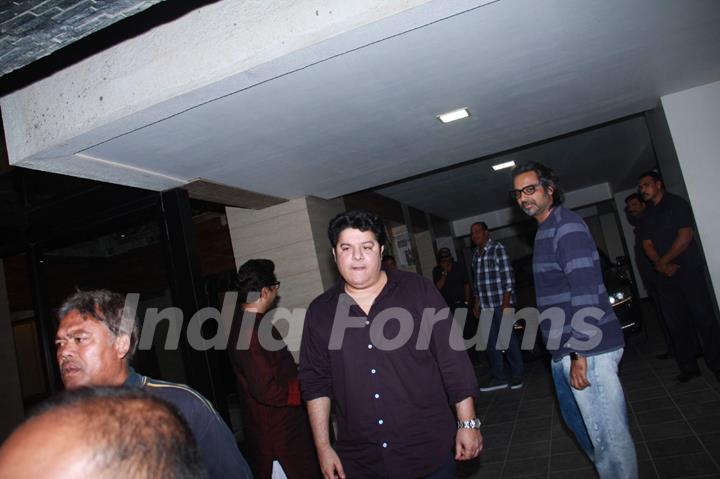 Sajid Khan was snapped at Aamir Khan's Dinner party