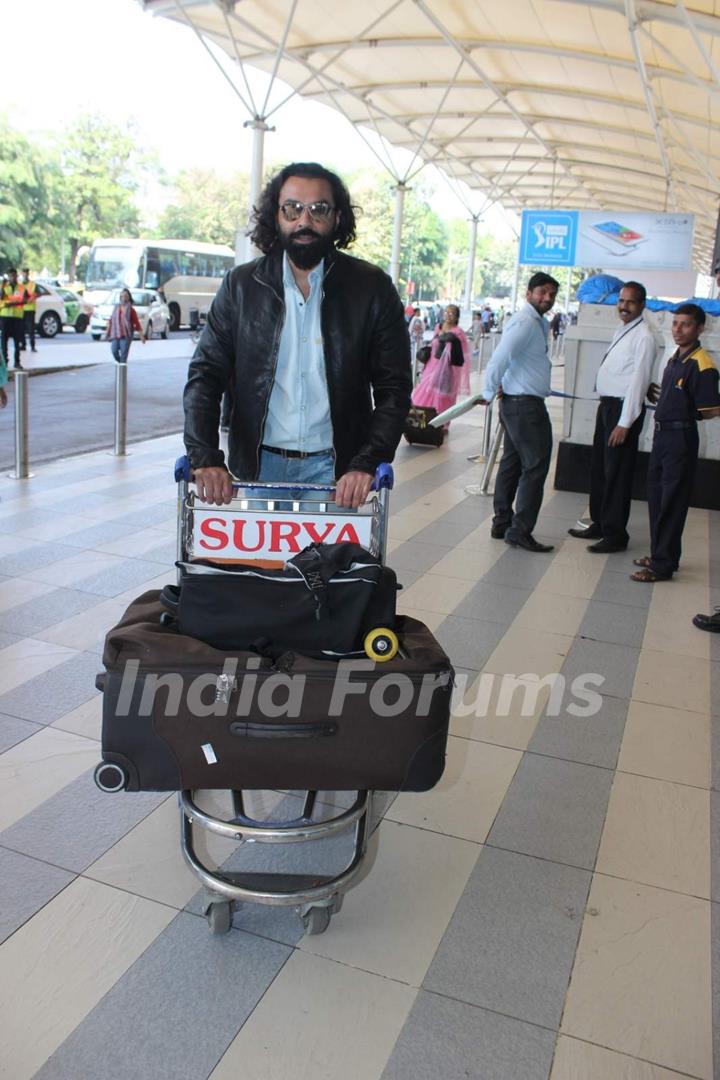 Bobby Deol Snapped at Airport