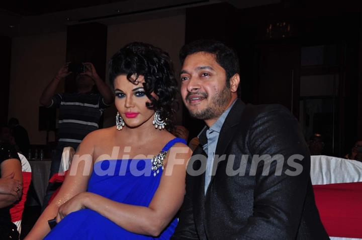 Shreyas Talpade and Rakhi Sawant at Launch of Film 'Ajab Singh Ki Gazab Kahani'