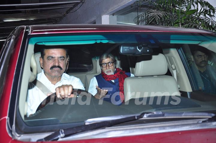 Amitabh Bachchan at Special Screening of 'Wazir'
