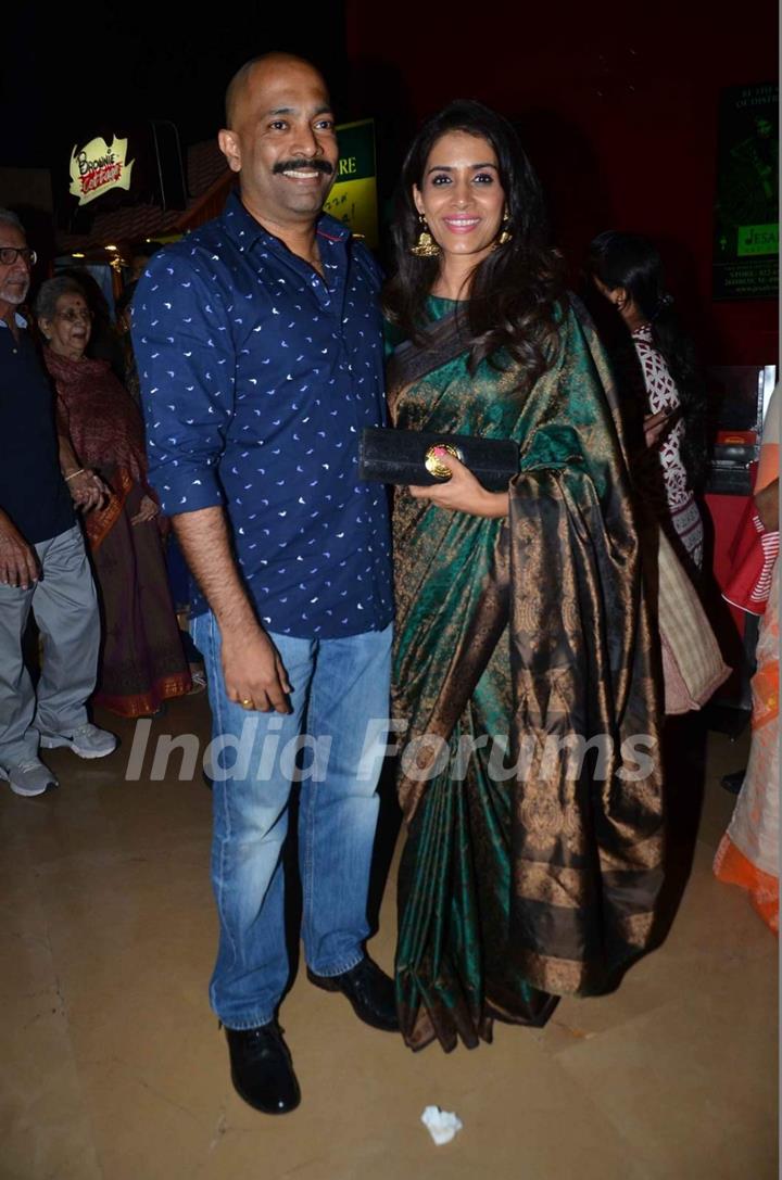 Sonali Kulkarni at Premiere of Marathi Movie 'Natsamrat'