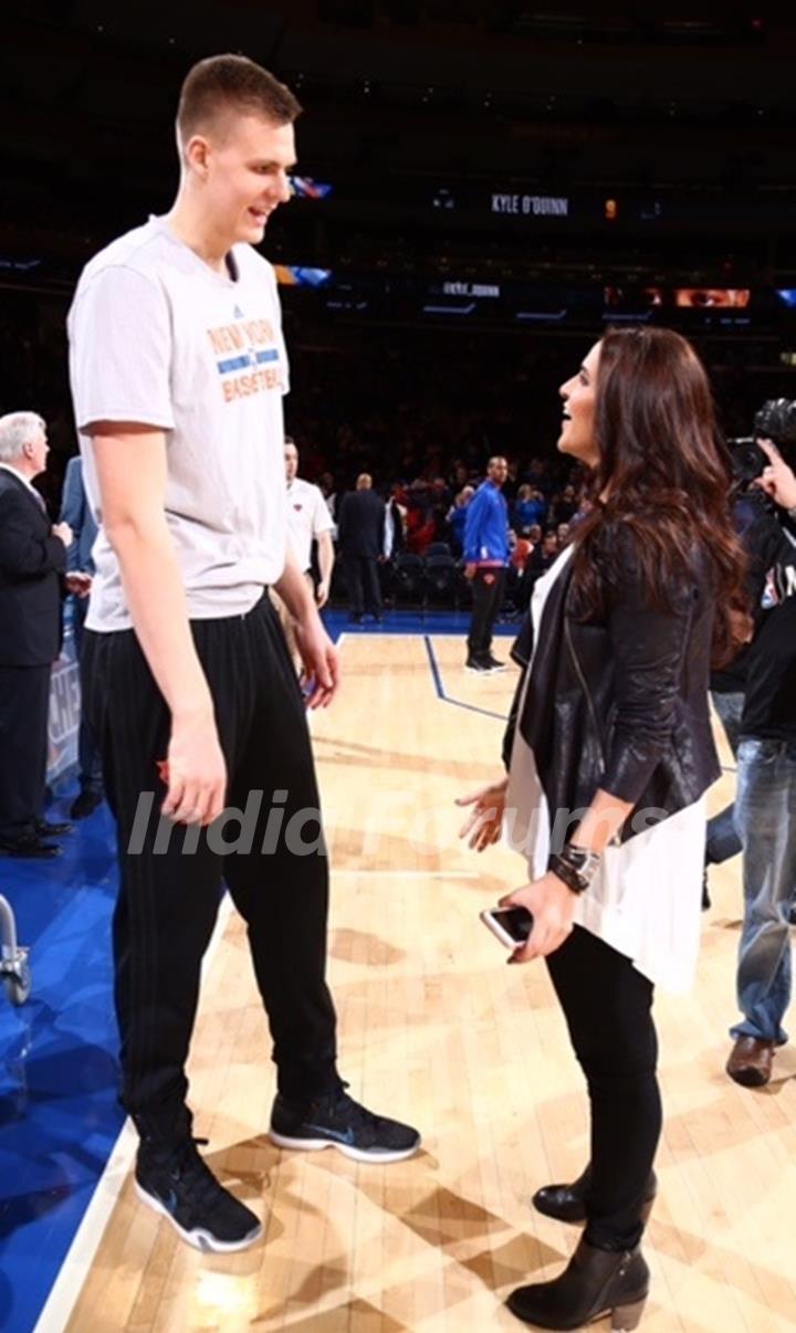 Neha Dhupia at NBA Games