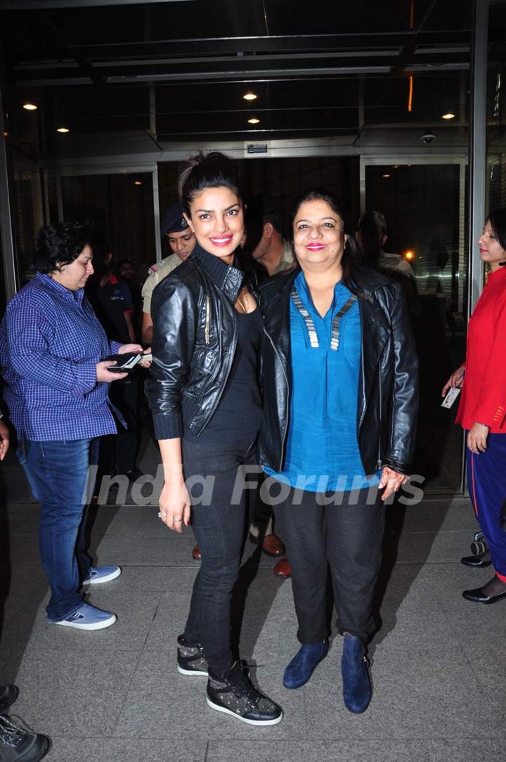 Priyanka Chopra and Madhu Chopra Snapped at Airport