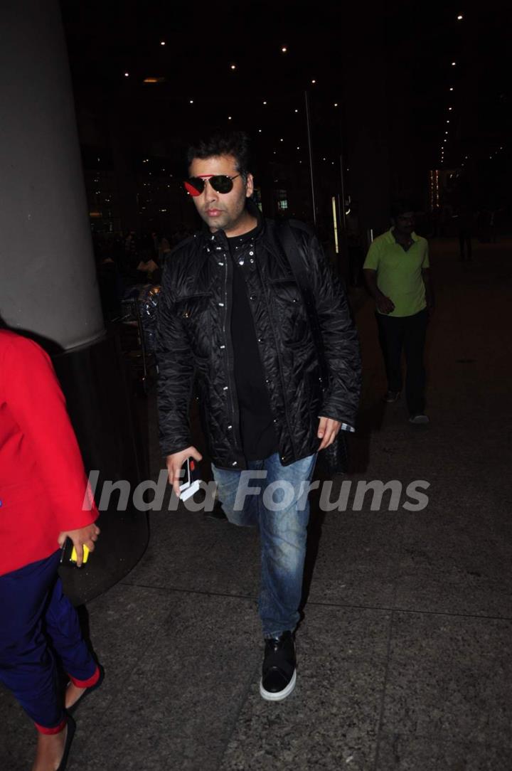 Karan Johar Snapped at Airport