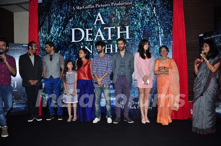 Whole Cast at Launch of Film 'A Death in the Gunj'