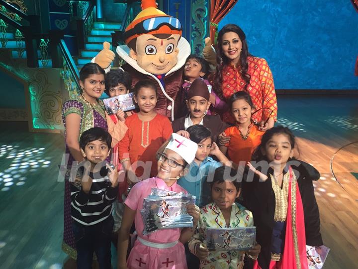 Sonali Bendre at Promotions of 'Chhota Bheem' on India's Best Dramebaaz