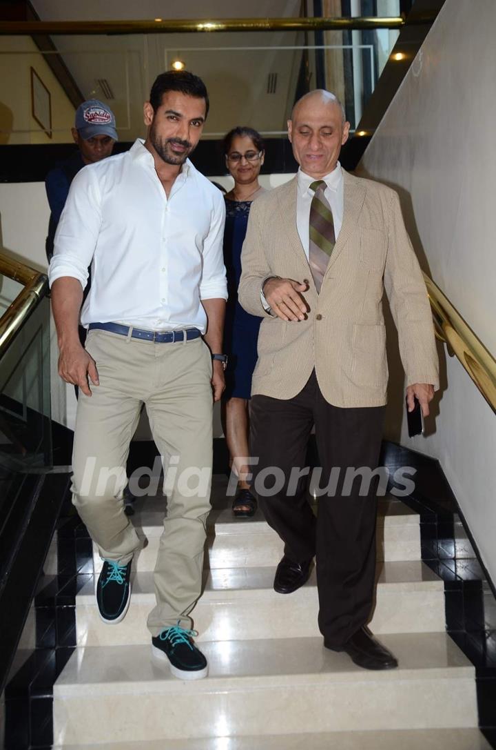 John Abraham at Press Meet of 'Mumbai Marathon'