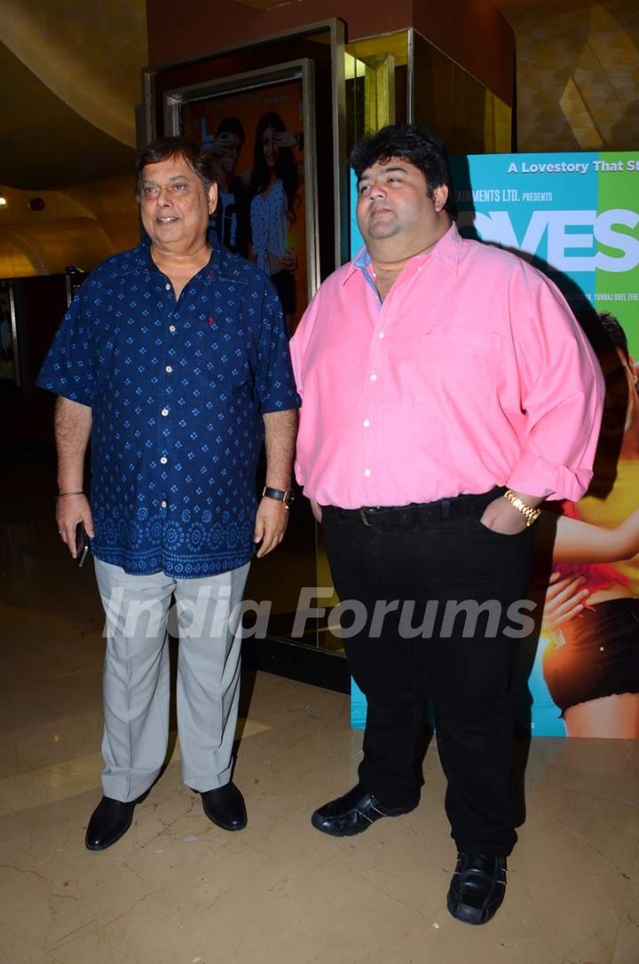 David Dhawan and Rajat Rawail at Trailer Launch of 'Loveshhuda'