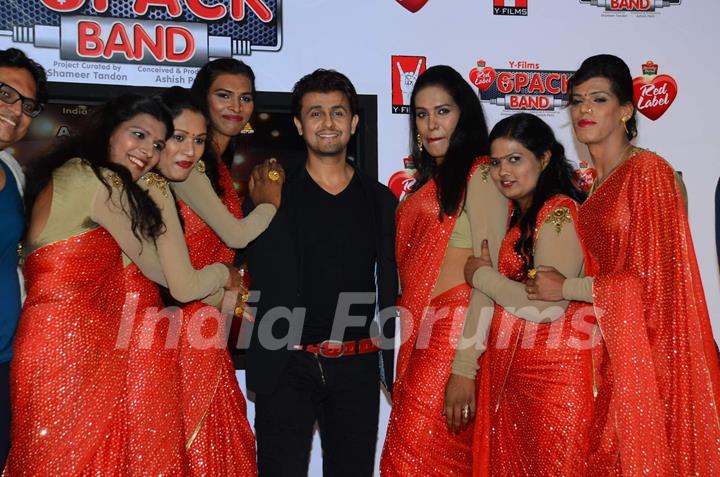 Sonu Nigam at Launch of India's 1st Transgender Band - '6 Pack Band'