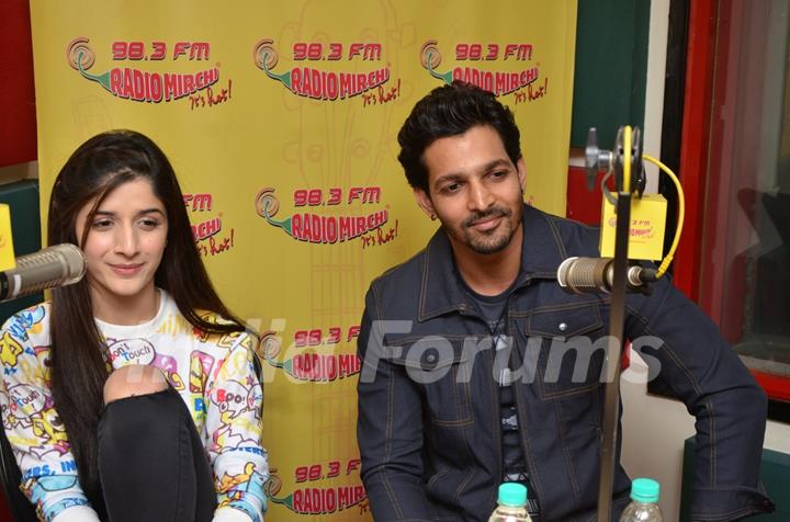 Harshvardhan Rane and Mawra Hocane Goes Live at Radio Mirchi for Promotions of Sanam Teri Kasam