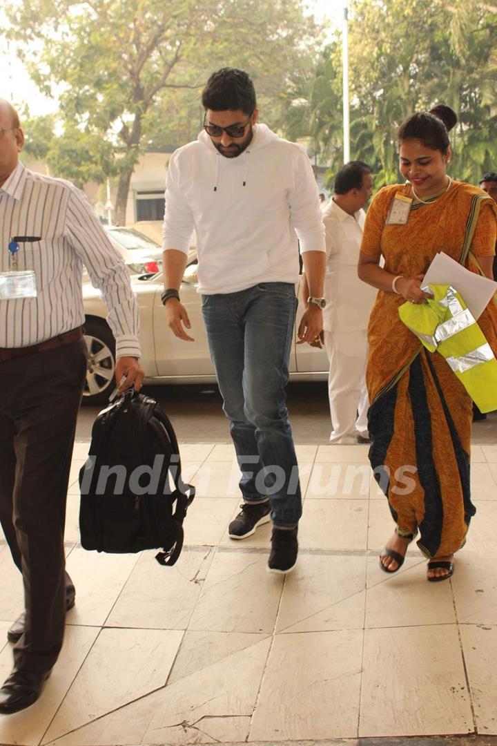 Abhishek Bachchan Snapped at Airport