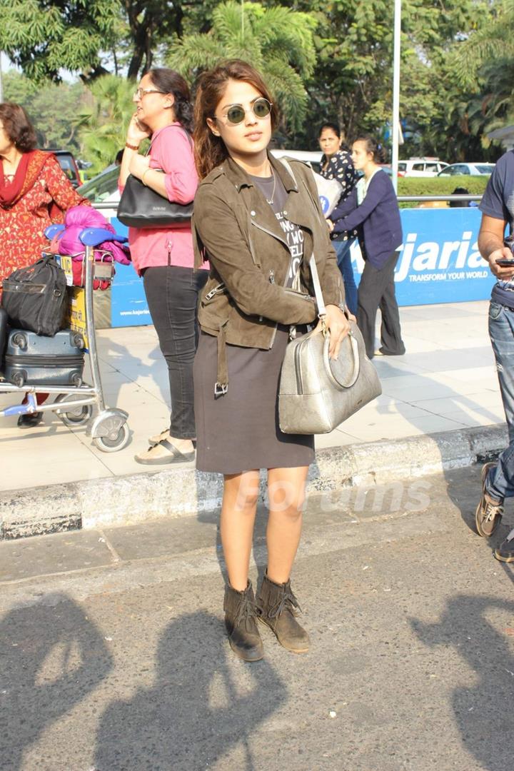 Rhea Chakraborty Snapped at Airport