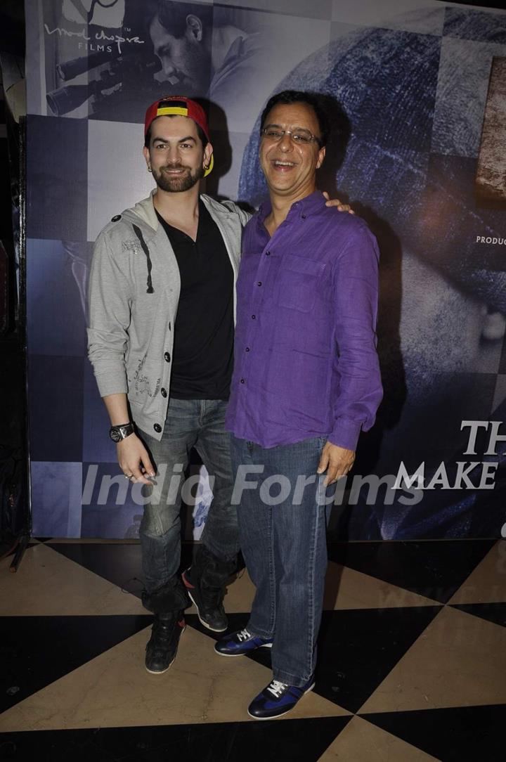 Vidhu Vinod Chopra and Neil Nitin Mukesh at Special Screening of Wazir