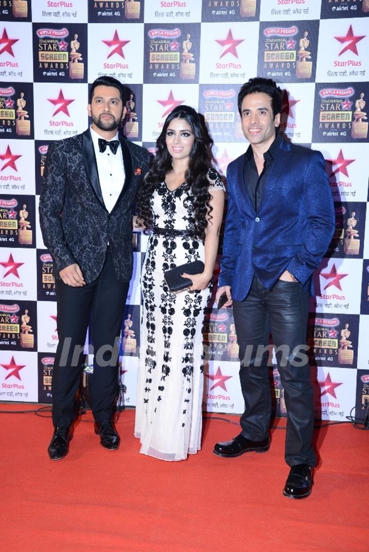 Team Kyaa Kool Hain Hum 3 at 22nd Annual Star Screen Awards