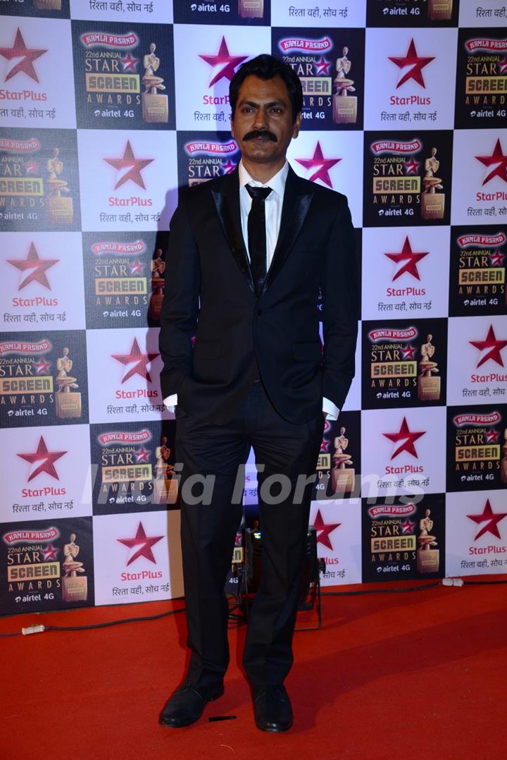Nawazuddin Siddiqui at the 22nd Annual Star Screen Awards