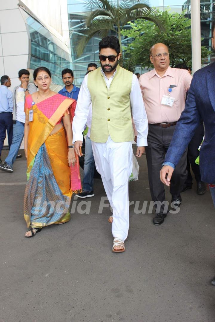 Abhishek Bachchan was snapped at Airport