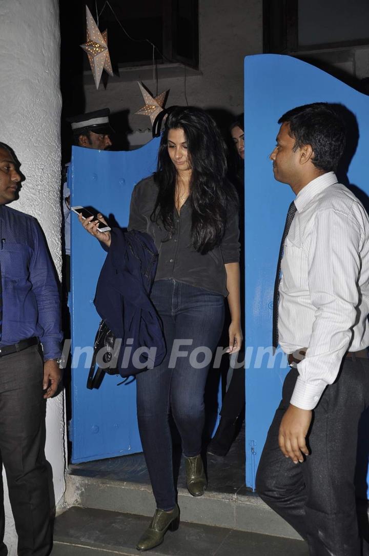 Rhea Kapoor was snapped at Olive