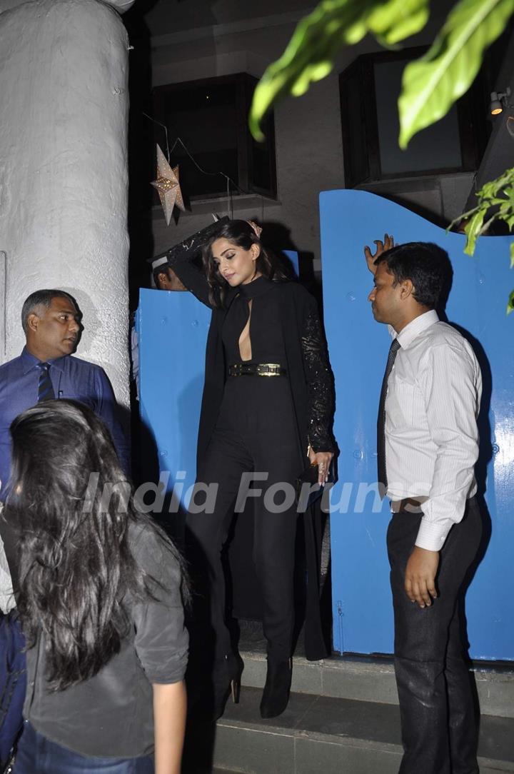Sonam Kapoor was snapped at Olive