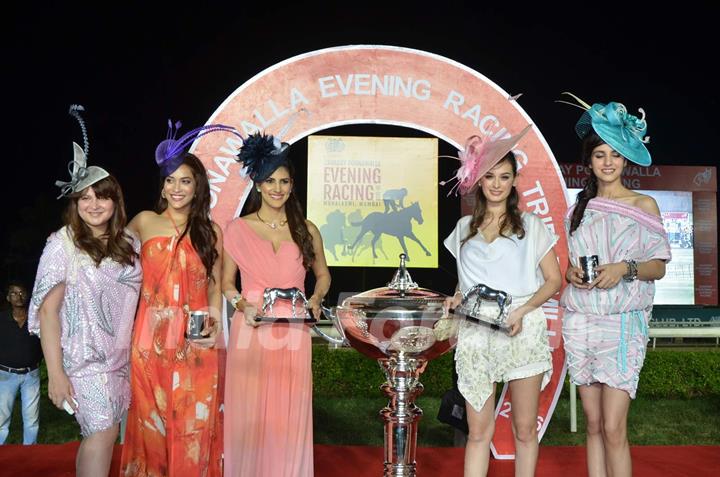 Rashmi Nigam, Parizad Kolha, Evelyn Sharma and Koyal Rana at Mahalaxmi Race Course Racing Season