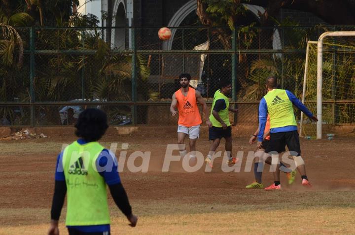 Karan Wahi Snapped Practicing Soccer