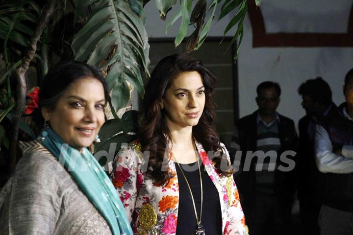 Shabana Azmi and Juhi Chawla at Special Screening of 'Chalk N Duster' in Delhi