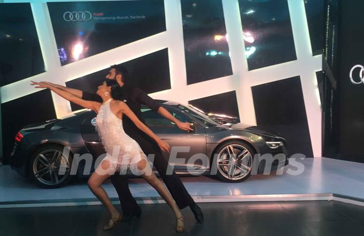 Sandip Soparrkar and Jesse Randhawa Shakes a Leg at the Launch of New Audi Sports Car