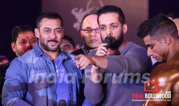 Salil Acharya and Salman Khan at Fitness Expo