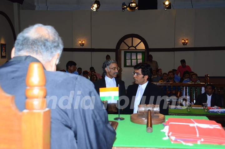 Makarand Deshpande and Ashutosh Rana at 'Chicken Curry' Film Mahurat