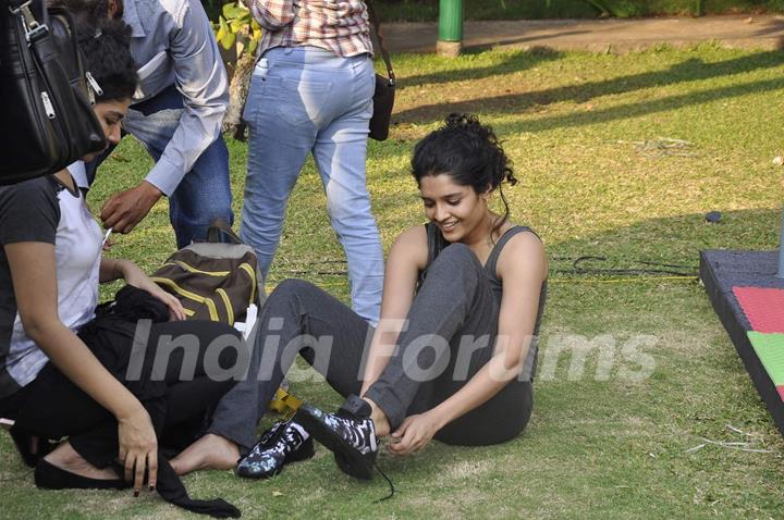 Ritika Singh at Promotions of 'Saala Khadoos'