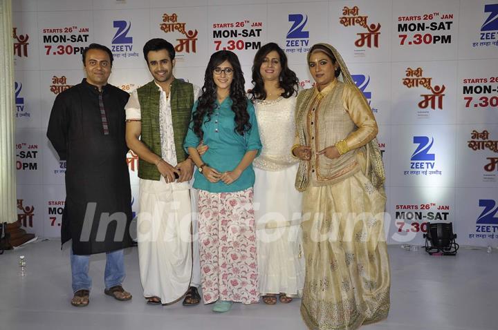 Cast of Zee TV's New Show 'Meri Sasu Maa' at the Launch