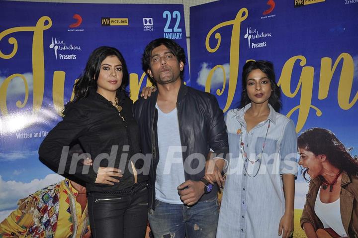 Sugandha Garg, Siddhanth Behl and Anuritta K Jha at Promotions of 'Jugni'