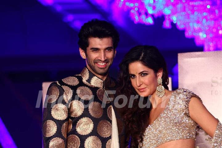 Aditya Roy Kapoor and Katrina Kaif were at Manish Malhotra's Show for Sahachari Foundation